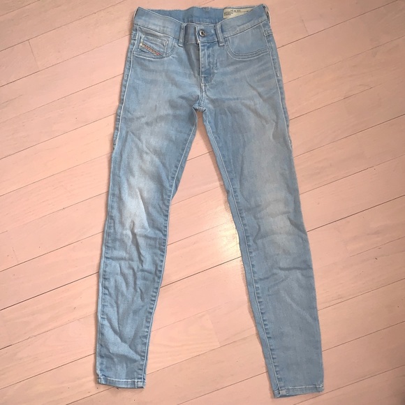 Diesel light blue skinny ankle jeans size 24 - Picture 3 of 4